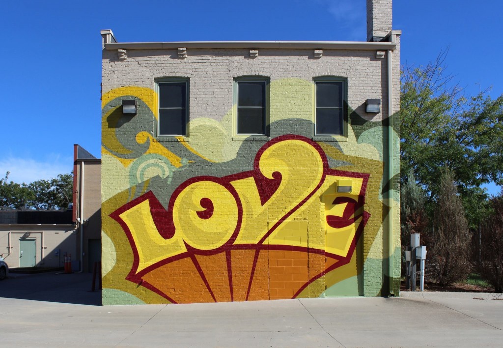 LOVE Mural, Cey Adams, 2014 located at 24th and Lake Streets, North Omaha, NE